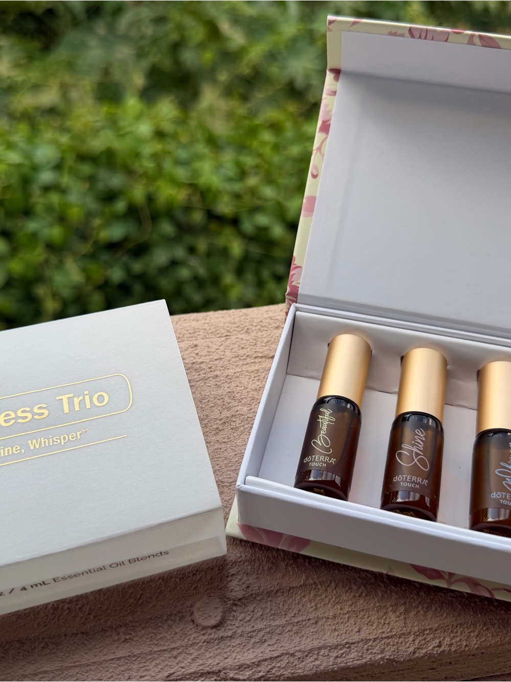 Doterra Brown & Gold Roller Trio